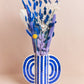 Blue Butterfly Ceramic Vase