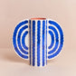 Blue Butterfly Ceramic Vase