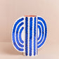 Blue Butterfly Ceramic Vase