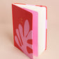 Lined Notebook - Arty - Red Pink