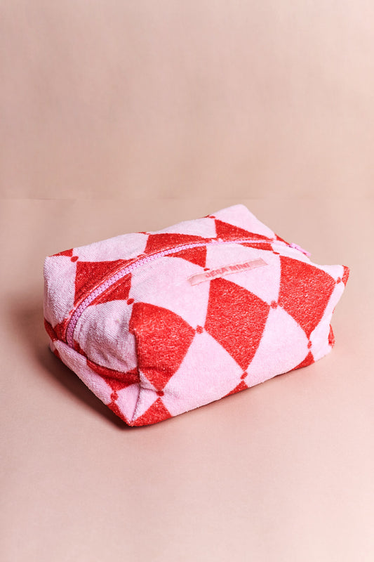 Toiletry Bag - Pink Geometry