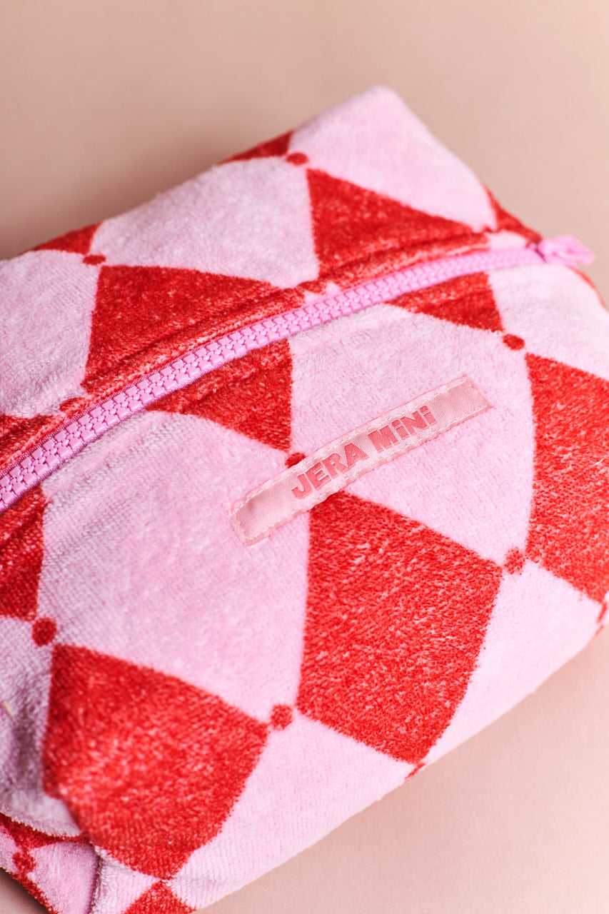 Toiletry Bag - Pink Geometry