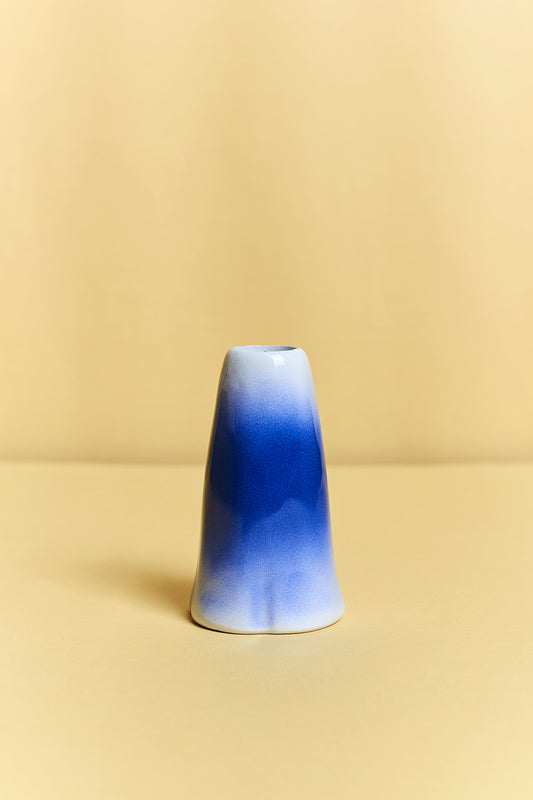 Blue Ceramic Candle Holder
