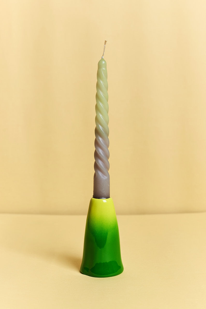 Lime Ceramic Candle Holder