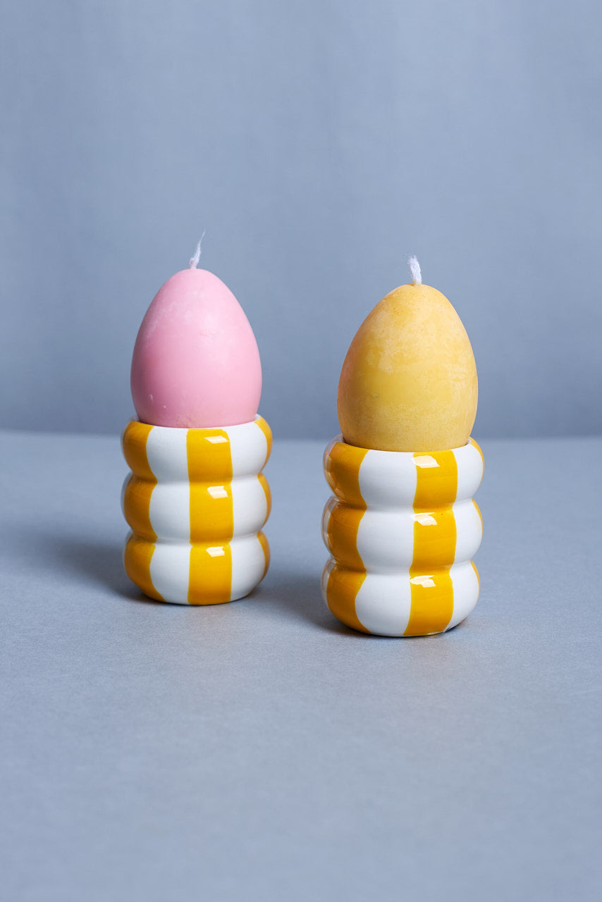 Egg Cup Pair - Ceramic Handpainted