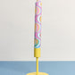 Tall Neon Yellow Candleholder