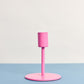 Neon Pink Metal Candleholder
