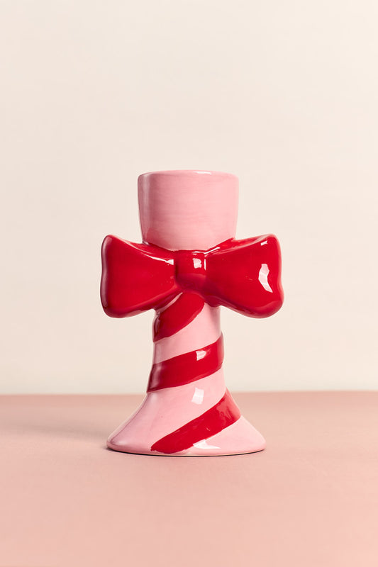 Ceramic Bow Candleholder