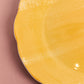 Yellow Ceramic Dinner Plate