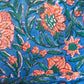 “Bleuette” Floral Printed Cotton Kimono