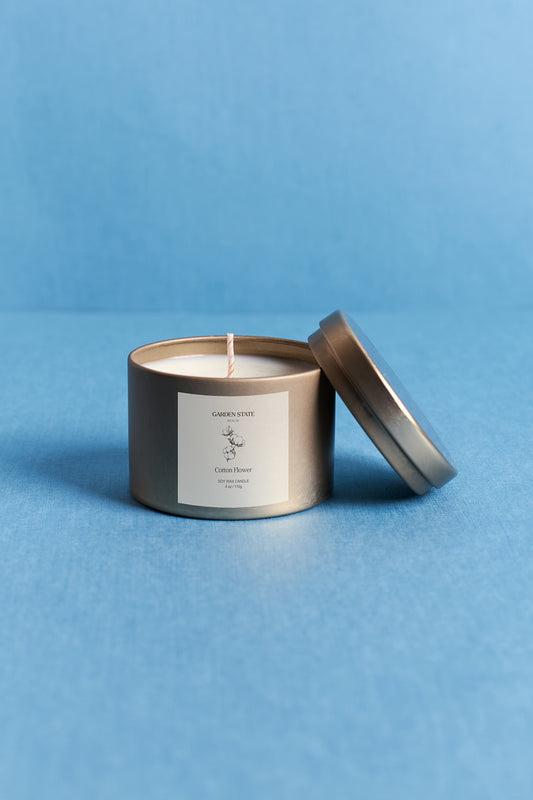 Cotton Flower Travel Candle