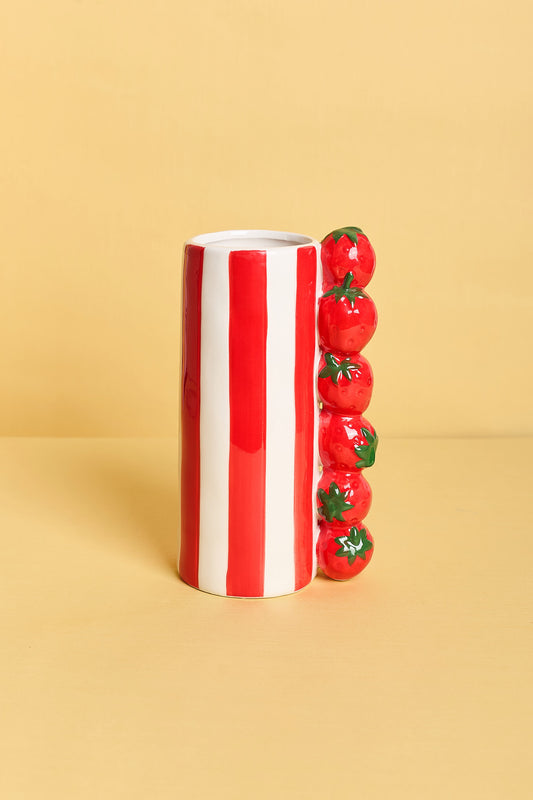 Strawberry Ceramic Vase