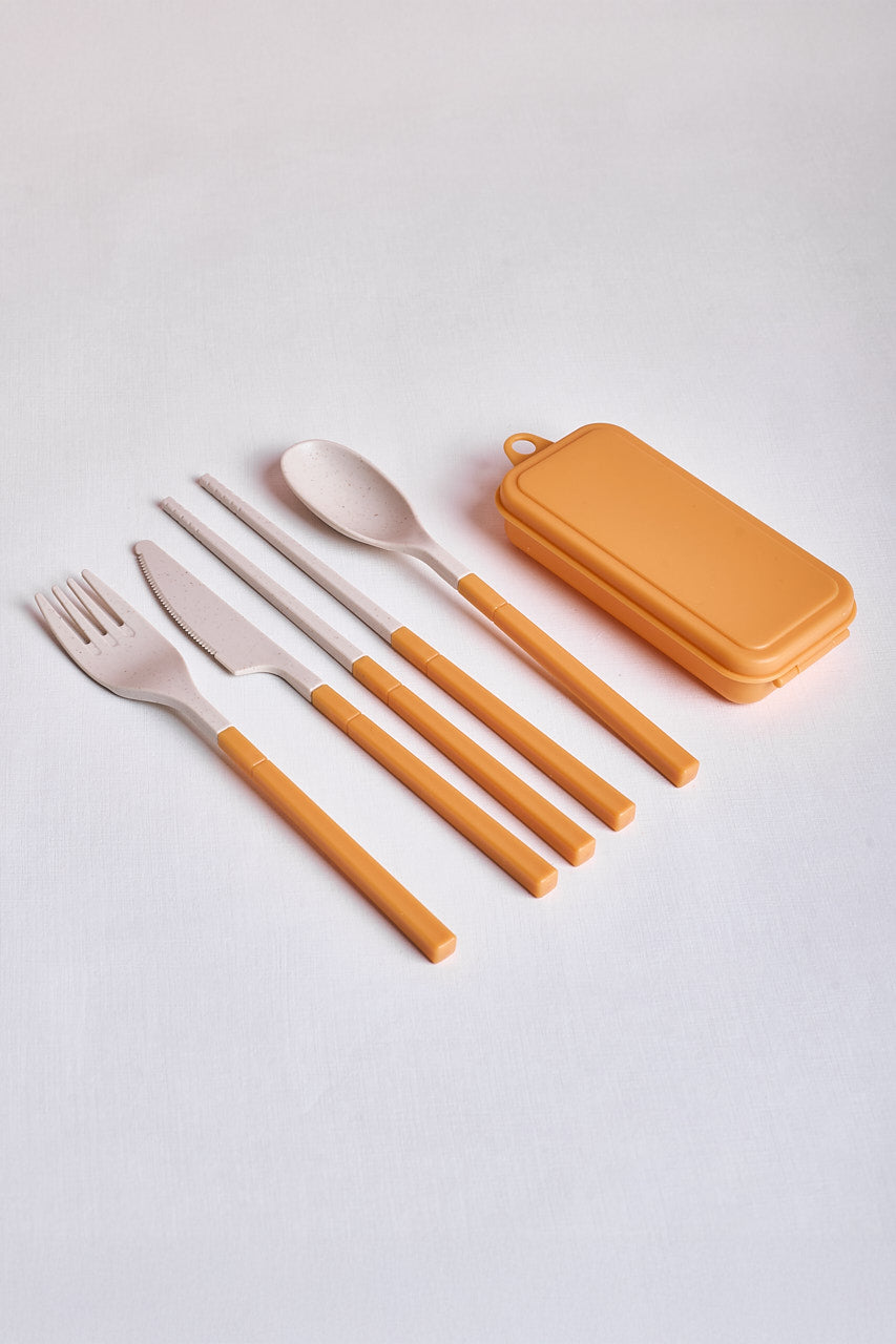 Detachable and Portable Cutlery Set with case