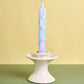 Pink & Blue Marble Taper Candle