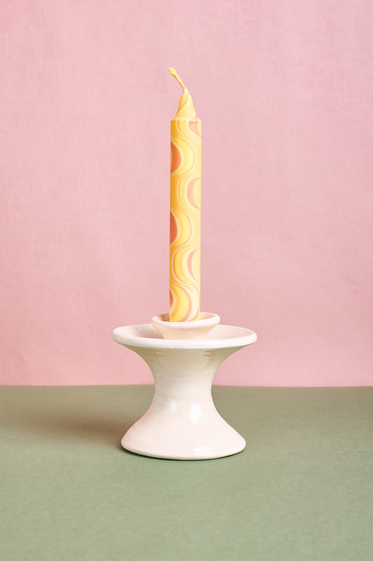 Yellow Marble candle 