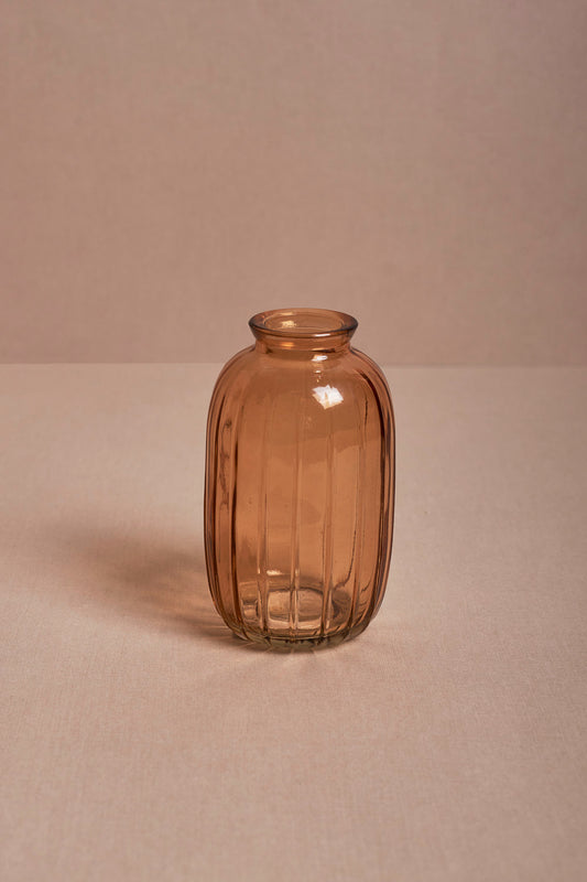 Glass Orange Mini Vase