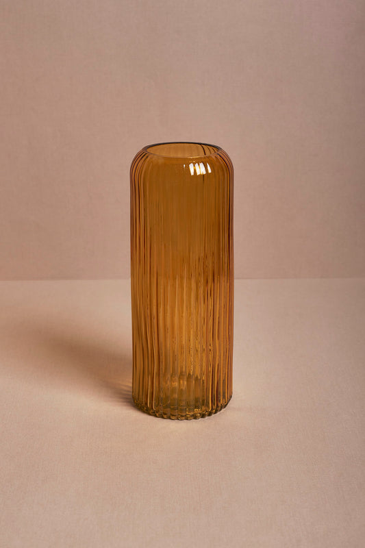 Glass Yellow Vase