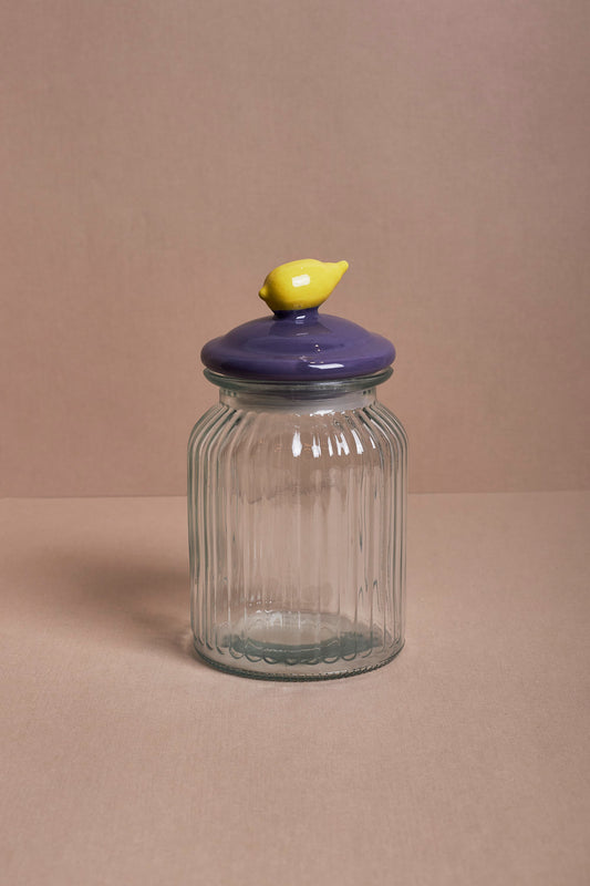 Lemon Glass Jar