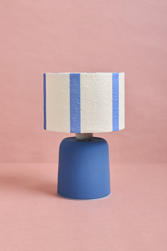 Blue Striped Lamp