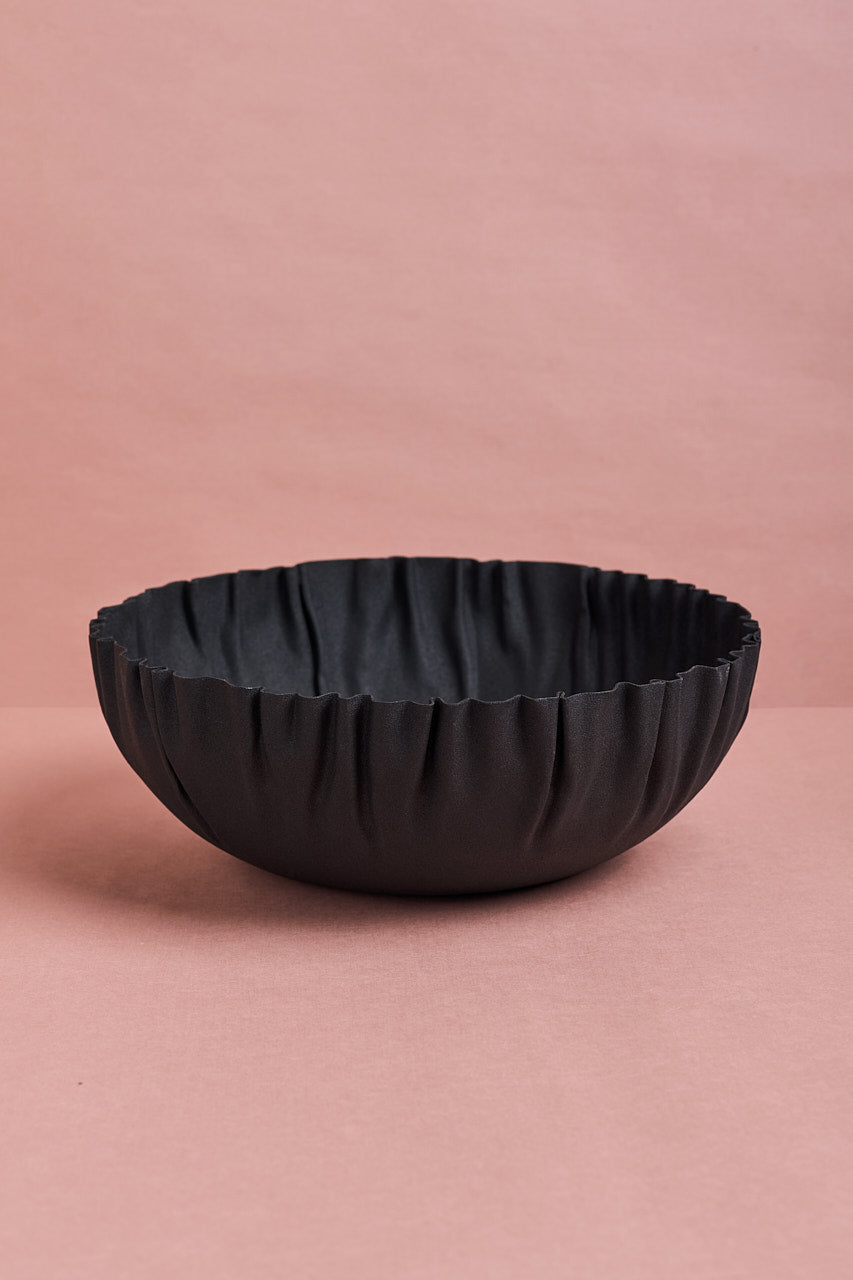 Black Metal Bowl - Large