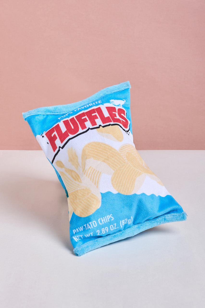 Fluffles Chips Squeaky Dog Toy