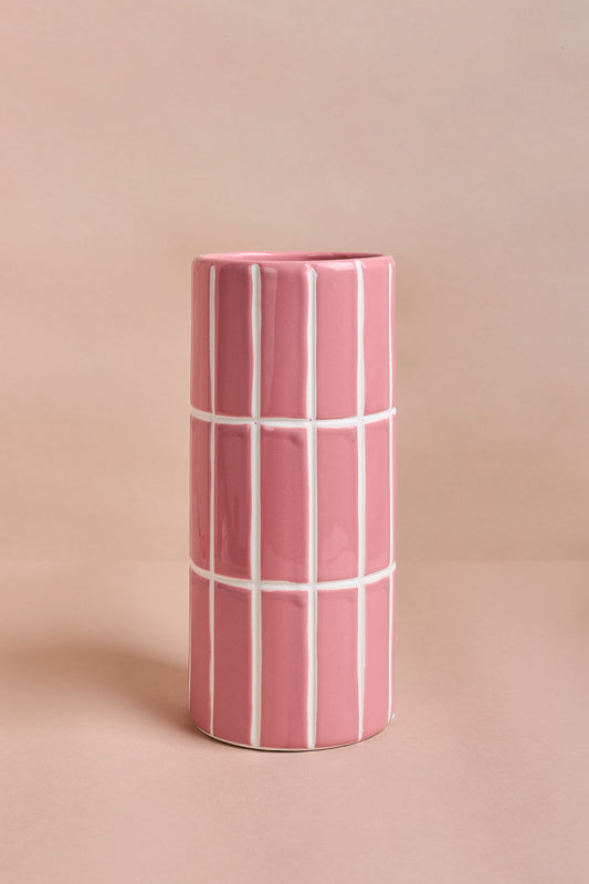 Pink Tile Vase