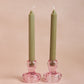 Mushroom Candle Holder Set - Pink
