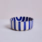 Ceramic Bowl - Midnight Blue Stripes