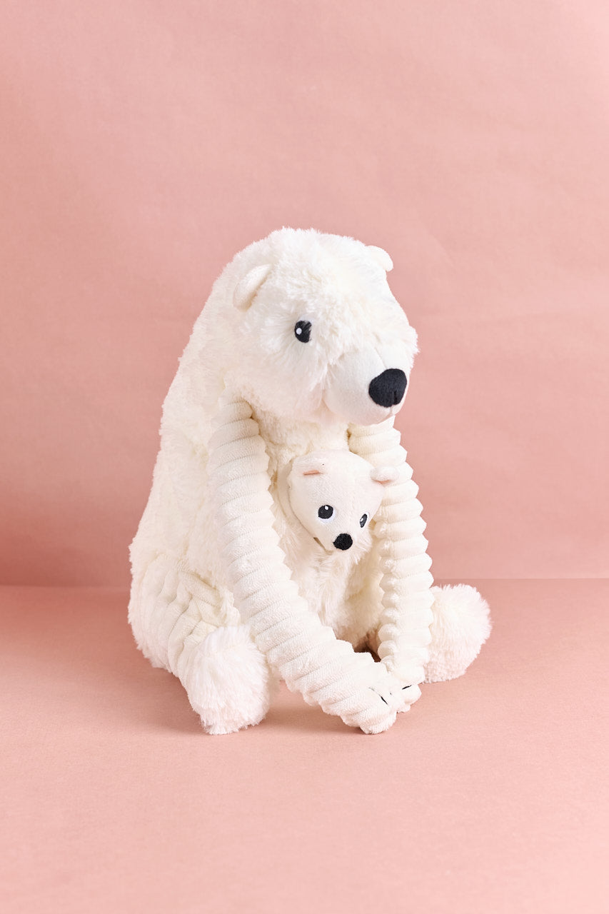 Snow Bear Mum & Cub Plushy