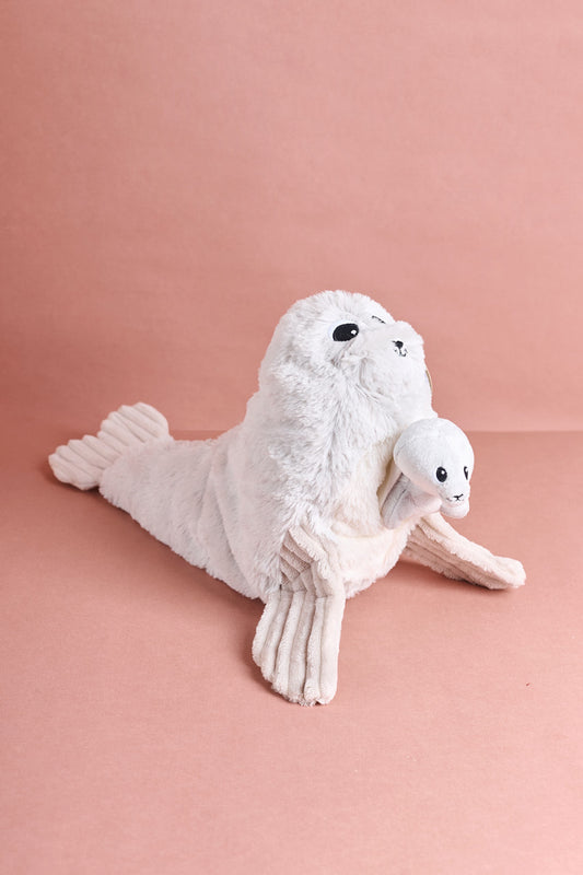 Seal Mum & Baby Plushy