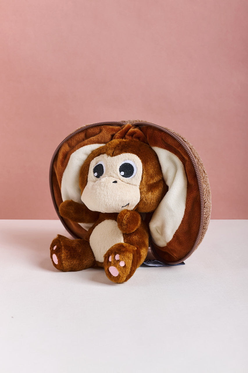 Monkey in Coconut Baby Toy