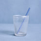 Melaminbecher mit blauen Blumen