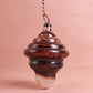 Glass Swirl Ornament - Berry