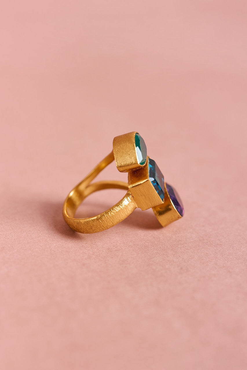 Siena Triple Stone Ring