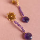 Amethyst Sun Earrings