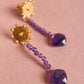 Amethyst Sun Earrings