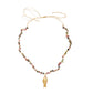 Necklace Fish Charm & Mineral Stones