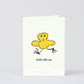 'Welcome Little One Chick' Embossed Greetings Card