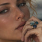 Mirela Adjustable Ring w Crystal Stones