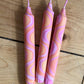 Rose Marble Taper Candle 