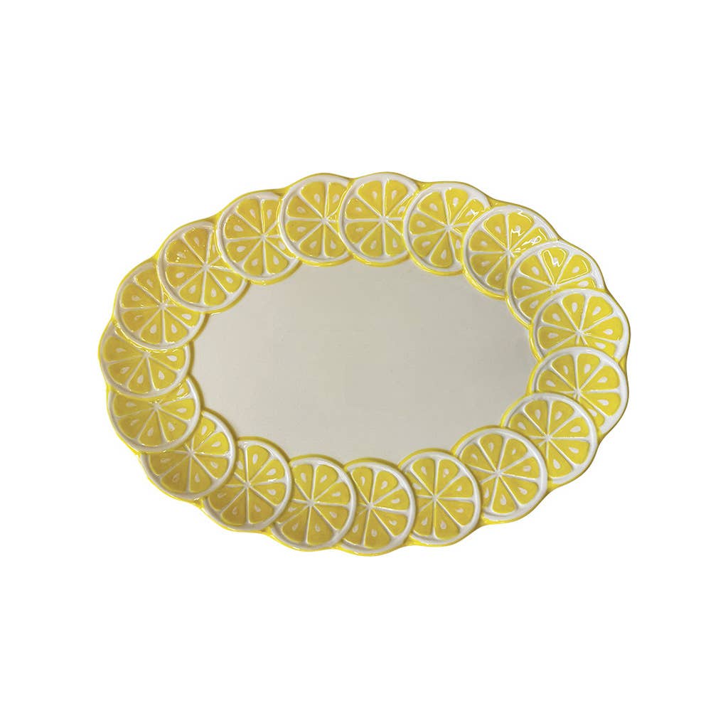Ceramic Serving Lemons Dish
