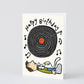 Happy Birthday Vinyl' Embossed Greetings Card