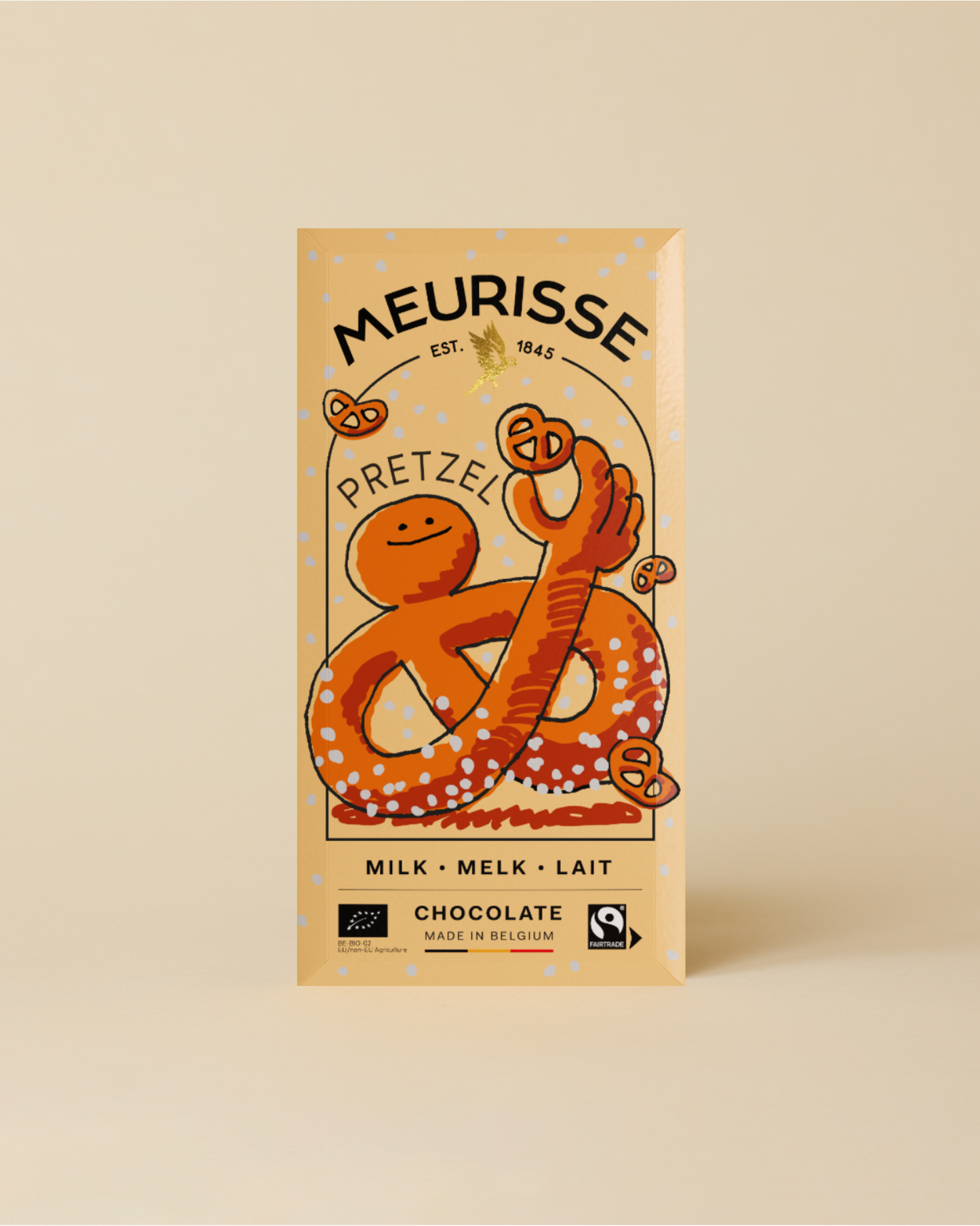 Organic Milk Chocolate with Pretzels (100g)