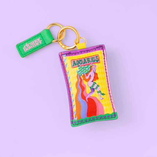 Aquarius Zodiac Keyring