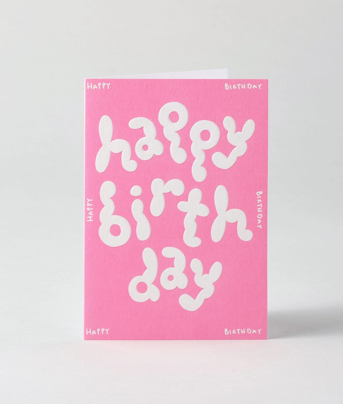 Happy Birthday' Embossed Greeting Card
