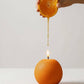 Orange Shaped Fruit Candle