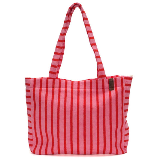 Striped Bag - Pink & Red