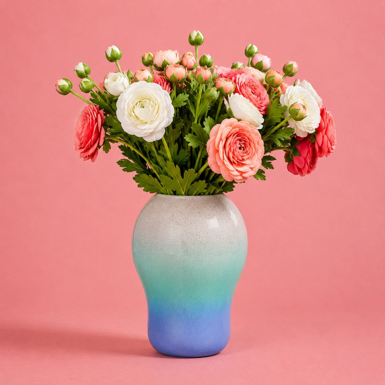 Zefi Blue Glass Vase – 20 x 26.2 cm