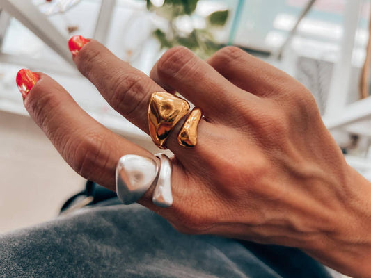 Chunky Hammered Ring