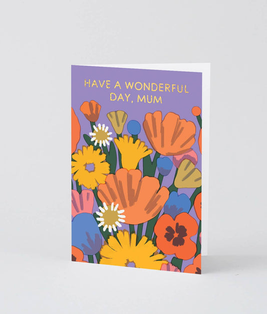 Wonderful Mum Greetings Card